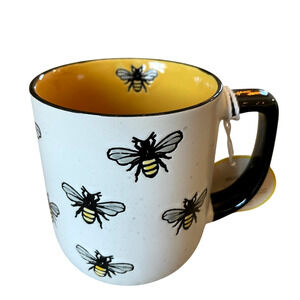 Global Design QUEEN BEE Mug  Large Speckled 16oz NEW